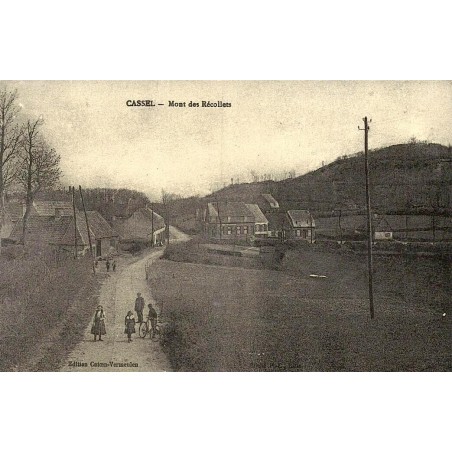 Reproduction de carte postale ancienne Cassel Mont des Récollets Collection Cartes d'Autrefois Nord