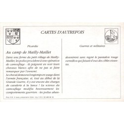 Mailly-Maillet - Reproduction Carte Ancienne Collection Cartes d'Autrefois Poilus et Chevaux 1914-1918