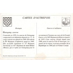 Guingamp - Reproduction Carte Ancienne Collection Cartes d'Autrefois Caserne de la Tour d'Auvergne