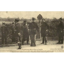 Reproduction de CPA frontière entre Mars-la-Tour et Vionville Collection Cartes d'Autrefois Meurthe-et-Moselle