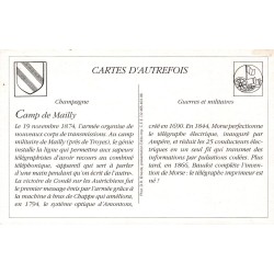 Camp de Mailly - Reproduction Carte Ancienne Collection Cartes d'Autrefois Télégraphie Sans Fil