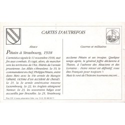 Strasbourg - Reproduction Carte Ancienne Collection Cartes d'Autrefois Entrée Solennelle du Maréchal Pétain