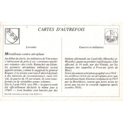 L'Infanterie au Combat - Reproduction Carte Ancienne Collection Cartes d'Autrefois Mitrailleuse contre Aéroplane