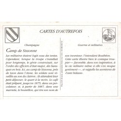 CAMP DE SISSONNE – Reproduction Carte Postale Ancienne Collection Cartes d'Autrefois – Le Réveil