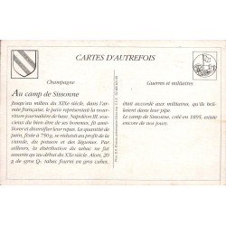 Camp de Sissonne - Reproduction Carte Ancienne Collection Cartes d'Autrefois Distribution de Pain et Tabac
