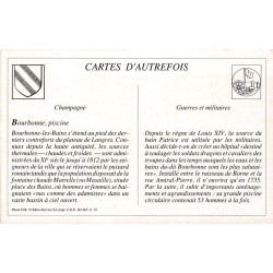 Bourbonne-les-Bains - Reproduction Carte Ancienne Collection Cartes d'Autrefois Hôpital Militaire Piscine