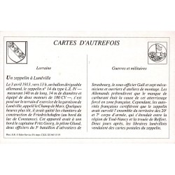 Lunéville - Reproduction Carte Ancienne Collection Cartes d'Autrefois Zeppelin au Champ de Mars