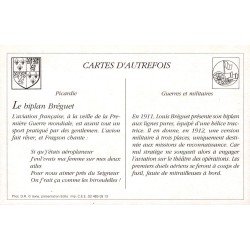 Grandes Manœuvres de Picardie - Reproduction Carte Ancienne Collection Cartes d'Autrefois Lieutenant Bréguet