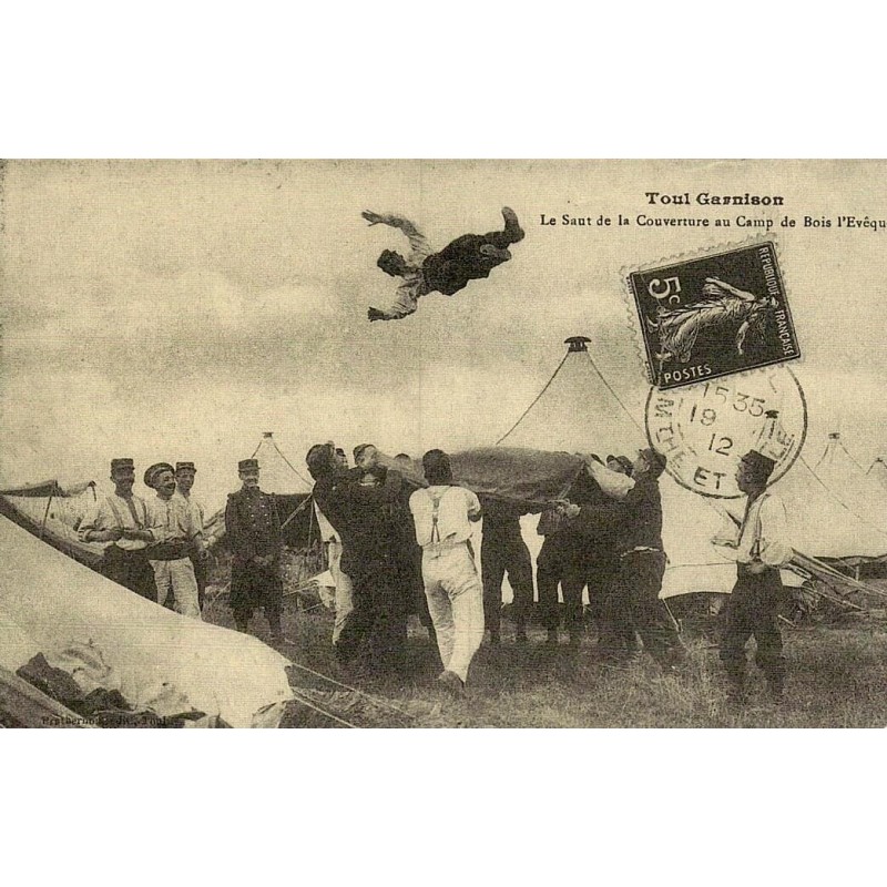 Reproduction de carte postale ancienne Toul Camp de Bois-l'Évêque le saut de la couverture Collection Cartes d'Autrefois