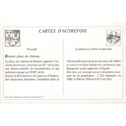 Bohain - Reproduction Carte Ancienne Collection Cartes d'Autrefois Place du Château Jour de Marché