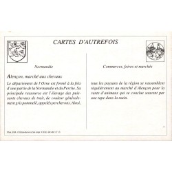 Alençon - Reproduction Carte Ancienne Collection Cartes d'Autrefois Marché aux Chevaux