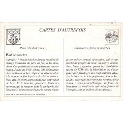 Paris - Reproduction Carte Ancienne Collection Cartes d'Autrefois Une Famille de Bouchers