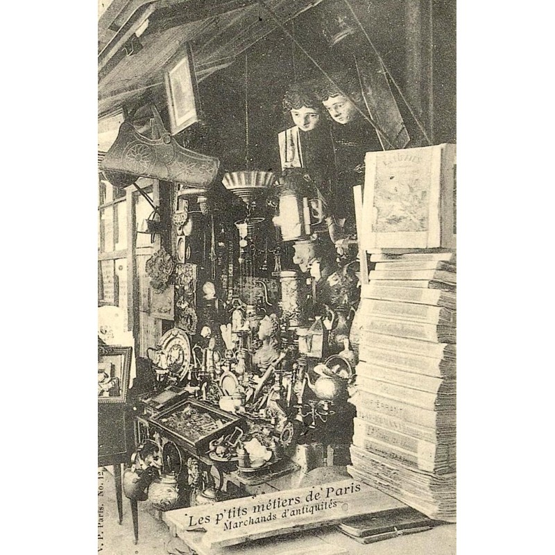 Paris marchand antiquités reproduction carte ancienne Collection Cartes d'Autrefois