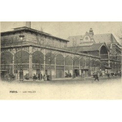 Paris Les Halles reproduction carte ancienne Collection Cartes d'Autrefois