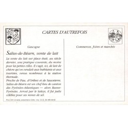 Salies-de-Béarn - Reproduction Carte Ancienne Vente de Lait