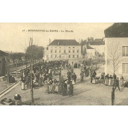 Bourbonne-les-Bains marché reproduction carte ancienne Collection Cartes d'Autrefois