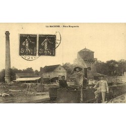 La Machine puits Marguerite reproduction carte ancienne Collection Cartes d'Autrefois