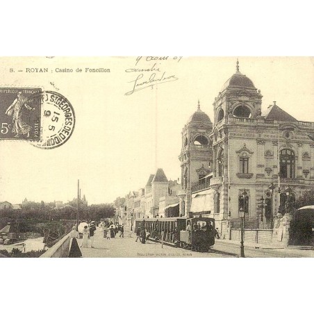 Royan casino de Foncillon reproduction carte ancienne Collection Cartes d'Autrefois