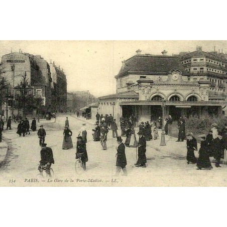 Paris gare de la Porte Maillot reproduction carte ancienne Collection Cartes d'Autrefois