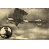 Thomas sur monoplan Antoinette reproduction carte ancienne Collection Cartes d'Autrefois