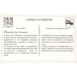 Paquebot La Provence - Reproduction Carte Ancienne