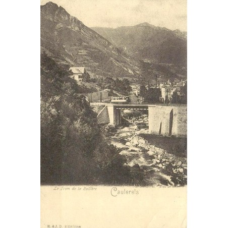 Cauterets tram de La Raillère reproduction carte ancienne Collection Cartes d'Autrefois