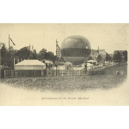 Aérodrome de la Porte Maillot reproduction carte ancienne Collection Cartes d'Autrefois