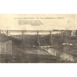 Viaduc de Ribeyres Aurillac reproduction carte ancienne Collection Cartes d'Autrefois