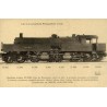 Locomotive française réseau du Nord reproduction carte ancienne Collection Cartes d'Autrefois