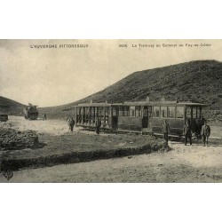 Tramway au sommet du Puy de Dôme reproduction carte ancienne Collection Cartes d'Autrefois