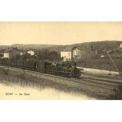Buxy gare reproduction carte ancienne Collection Cartes d'Autrefois