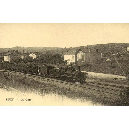 Buxy gare reproduction carte ancienne Collection Cartes d'Autrefois