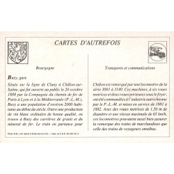 Buxy - Reproduction Carte Ancienne Gare