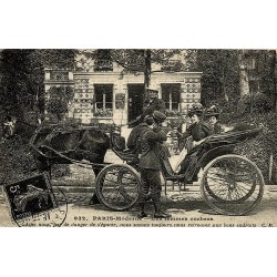Paris femmes cochers reproduction carte ancienne Collection Cartes d'Autrefois