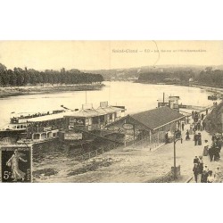 Saint-Cloud Seine et embarcadère reproduction carte ancienne Collection Cartes d'Autrefois