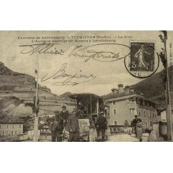 Termignon autobus routier Modane Lanslebourg reproduction carte ancienne Collection Cartes d'Autrefois
