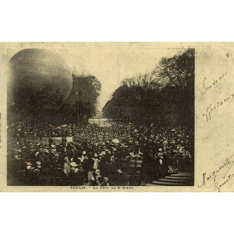 Senlis fête de Saint Rieul reproduction carte ancienne Collection Cartes d'Autrefois