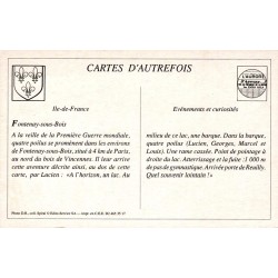 Fontenay-sous-Bois - Reproduction Carte Ancienne Porte Jaune