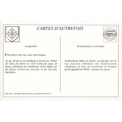Toulouse - Reproduction Carte Ancienne Hôtel de Pierre
