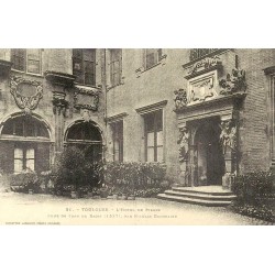 Toulouse Hôtel de Pierre cour de Jean de Bagis reproduction carte ancienne Collection Cartes d'Autrefois
