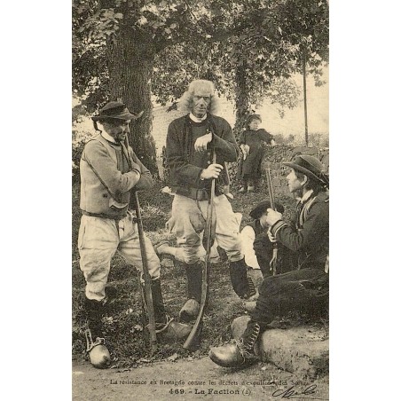 Résistance en Bretagne décret d expulsion la faction reproduction carte ancienne Collection Cartes d'Autrefois