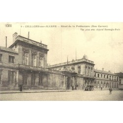 Châlons-sur-Marne hôtel de la préfecture rue Carnot reproduction carte ancienne Collection Cartes d'Autrefois