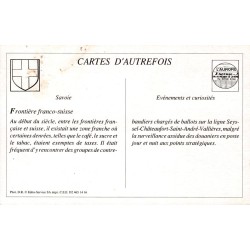 Frontière Franco-Suisse - Reproduction Carte Ancienne Contrebandiers