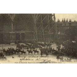 Reims visite des souverains à la cathédrale reproduction carte ancienne Collection Cartes d'Autrefois