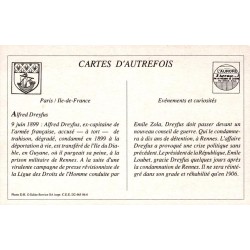 Paris - Reproduction Carte Ancienne Réhabilitation de Dreyfus