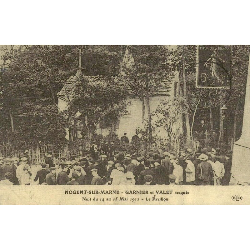 Nogent-sur-Marne Garnier et Valet traqués reproduction carte ancienne Collection Cartes d'Autrefois