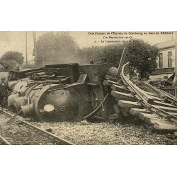 Bernay déraillement de l’Express de Cherbourg reproduction de carte postale ancienne Collection Cartes d’Autrefois
