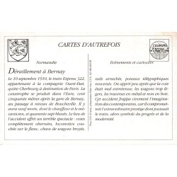 Bernay - Reproduction Carte Ancienne Déraillement Express