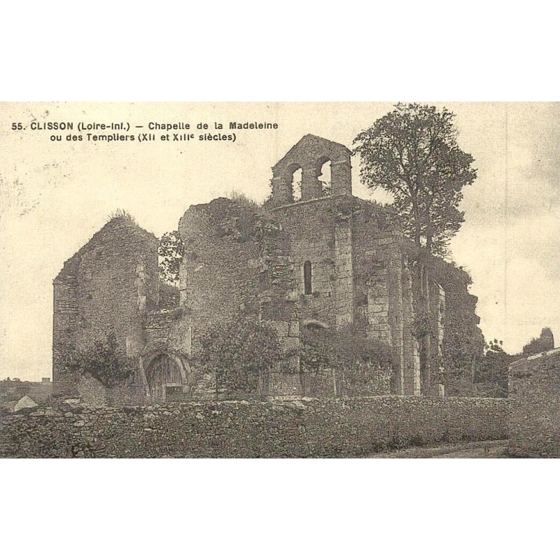 Clisson chapelle de la Madeleine ou des Templiers reproduction de carte postale ancienne Collection Cartes d'Autrefois