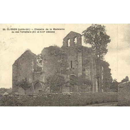 Clisson chapelle de la Madeleine ou des Templiers reproduction de carte postale ancienne Collection Cartes d'Autrefois
